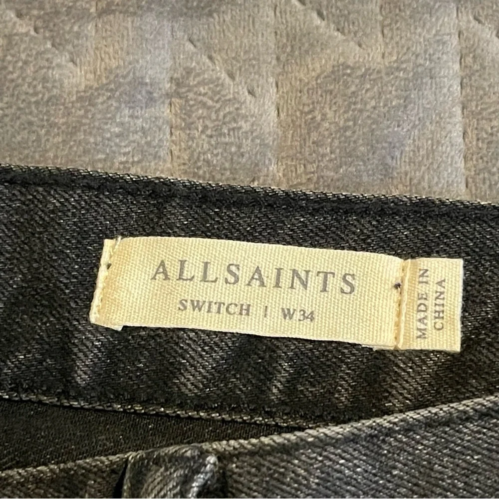 All Saints Switch denim shorts mens 34 NWOT‎ black - Picture 6 of 14